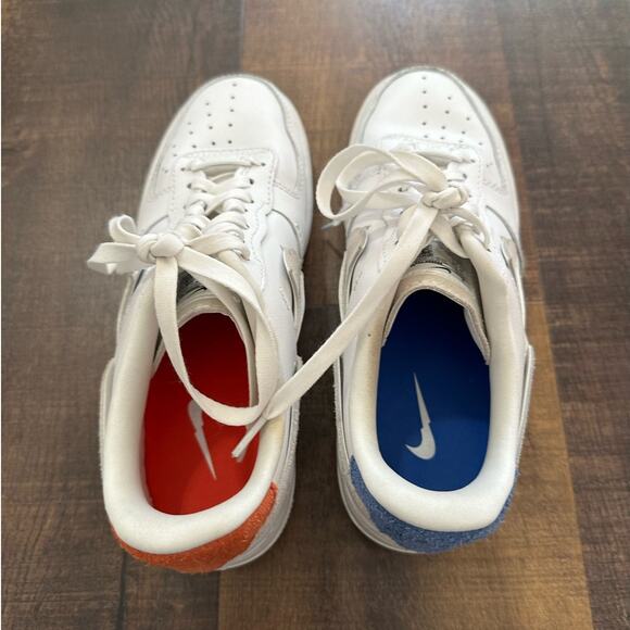Nike Air Force 1 Low White Leather Sneakers Women’s Size 8 - Picture 7 of 12